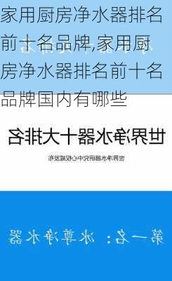 家用厨房净水器排名前十名品牌,家用厨房净水器排名前十名品牌国内有哪些