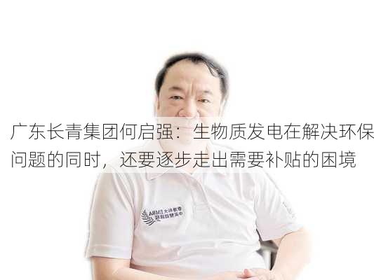 广东长青集团何启强：生物质发电在解决环保问题的同时，还要逐步走出需要补贴的困境