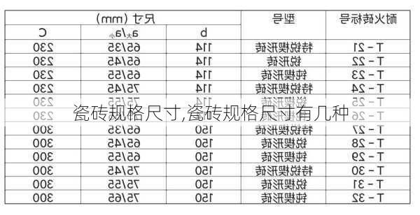 瓷砖规格尺寸,瓷砖规格尺寸有几种