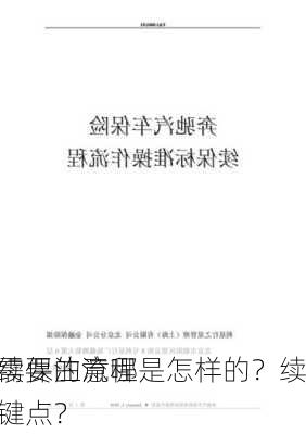 车险续保的流程是怎样的？续
程中需要注意哪些关键点？