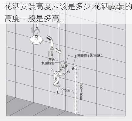 花洒安装高度应该是多少,花洒安装的高度一般是多高