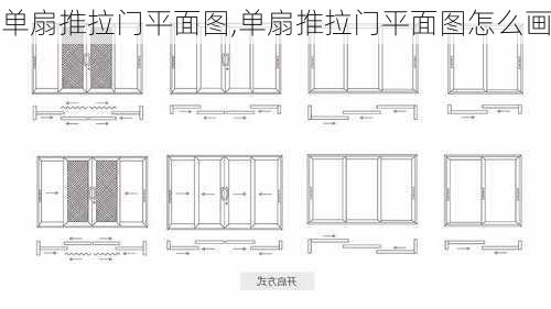 单扇推拉门平面图,单扇推拉门平面图怎么画