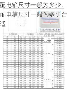 配电箱尺寸一般为多少,配电箱尺寸一般为多少合适