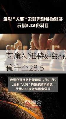 花旗：维持中银
“买入”评级 目标价升至28.5
元