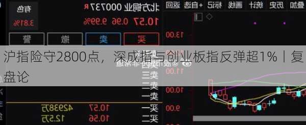 沪指险守2800点，深成指与创业板指反弹超1%丨复盘论