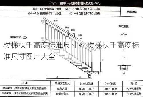 楼梯扶手高度标准尺寸图,楼梯扶手高度标准尺寸图片大全