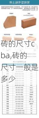 砖的尺寸cba,砖的尺寸一般是多少