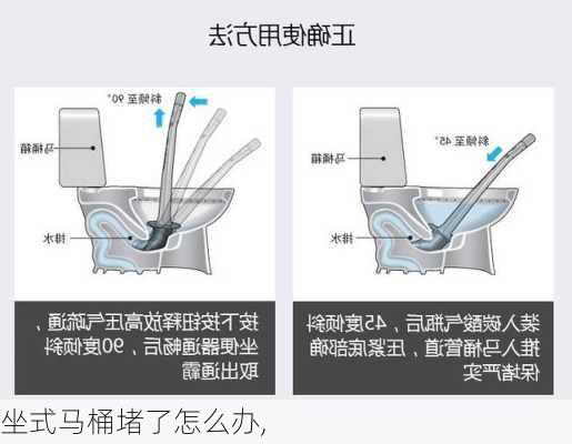 坐式马桶堵了怎么办,