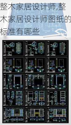 整木家居设计师,整木家居设计师图纸的标准有哪些