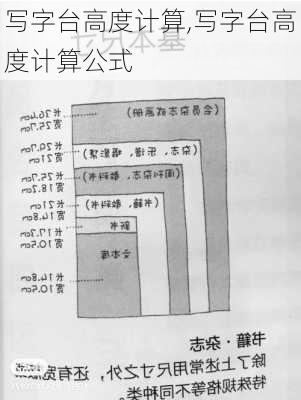 写字台高度计算,写字台高度计算公式