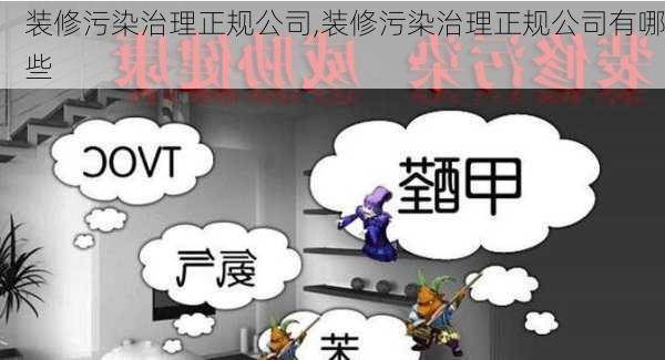 装修污染治理正规公司,装修污染治理正规公司有哪些