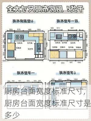 厨房台面宽度标准尺寸,厨房台面宽度标准尺寸是多少