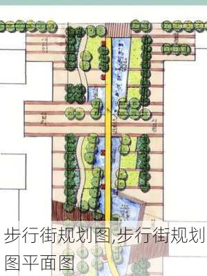 步行街规划图,步行街规划图平面图