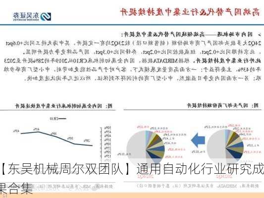 【东吴机械周尔双团队】通用自动化行业研究成果合集