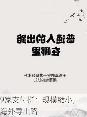 9家支付拼：规模缩小，海外寻出路