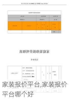 家装报价平台,家装报价平台哪个好