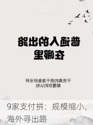 9家支付拼：规模缩小，海外寻出路