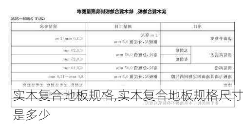 实木复合地板规格,实木复合地板规格尺寸是多少