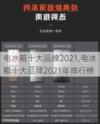 电冰箱十大品牌2021,电冰箱十大品牌2021年排行榜