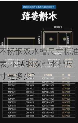 不锈钢双水槽尺寸标准表,不锈钢双槽水槽尺寸是多少?