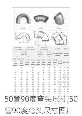 50管90度弯头尺寸,50管90度弯头尺寸图片