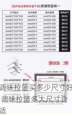 调味拉篮买多少尺寸好,调味拉篮多大尺寸合适