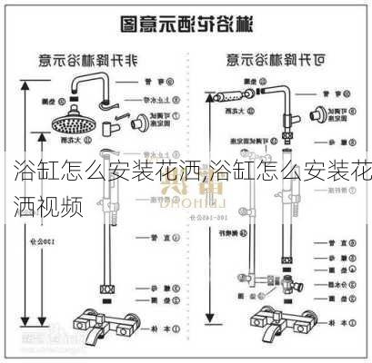 浴缸怎么安装花洒,浴缸怎么安装花洒视频