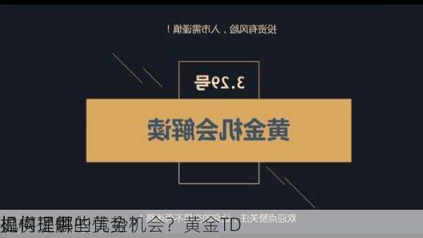 如何理解
机构提供的黄金机会？黄金TD
提供了哪些优势？