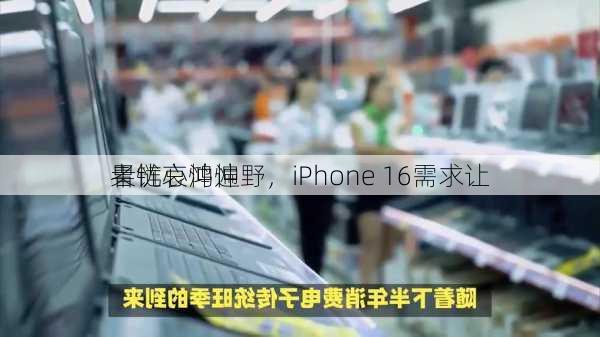 果链哀鸿遍野，iPhone 16需求让
者忧心忡忡