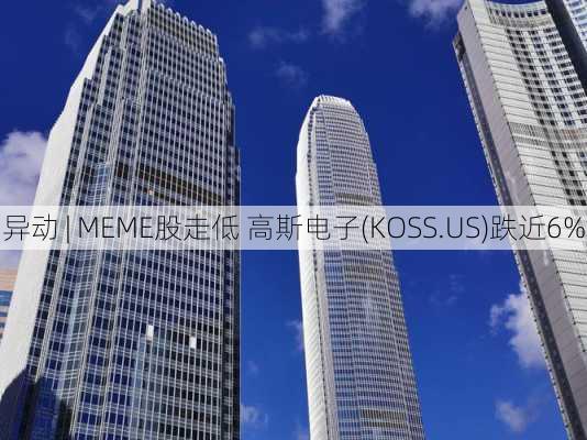 
异动 | MEME股走低 高斯电子(KOSS.US)跌近6%