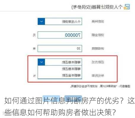 如何通过图片信息判断房产的优劣？这些信息如何帮助购房者做出决策？