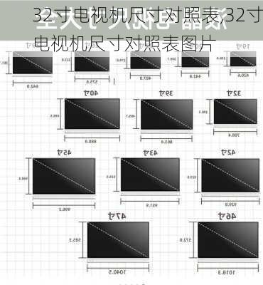 32寸电视机尺寸对照表,32寸电视机尺寸对照表图片