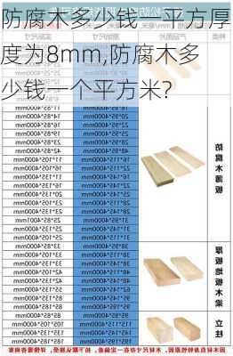 防腐木多少钱一平方厚度为8mm,防腐木多少钱一个平方米?