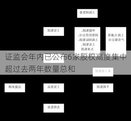 
证监会年内已公布6家股权高度集中超过去两年数量总和