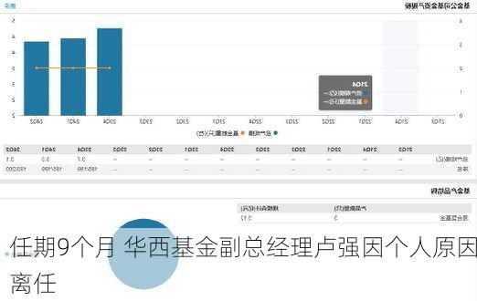 任期9个月 华西基金副总经理卢强因个人原因离任