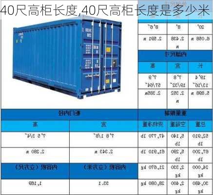 40尺高柜长度,40尺高柜长度是多少米