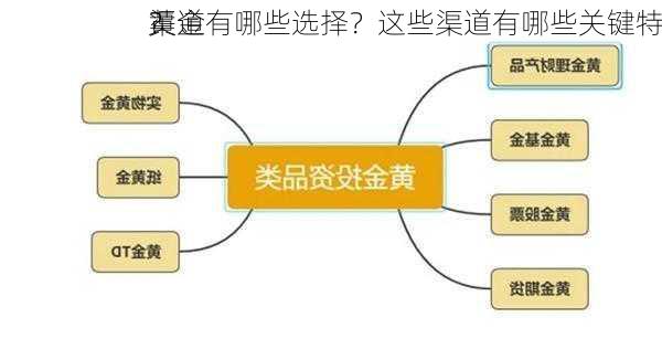 黄金
渠道有哪些选择？这些渠道有哪些关键特
？