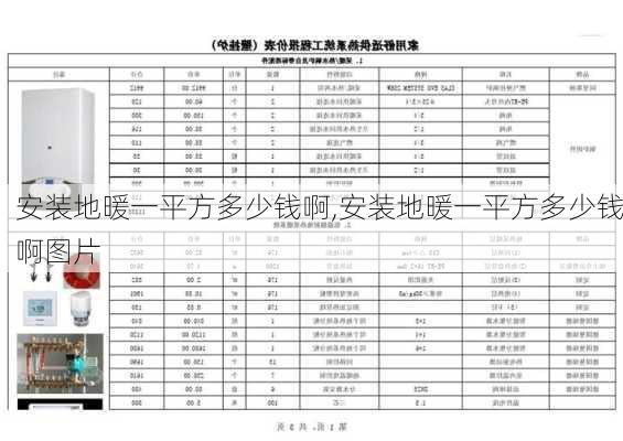 安装地暖一平方多少钱啊,安装地暖一平方多少钱啊图片