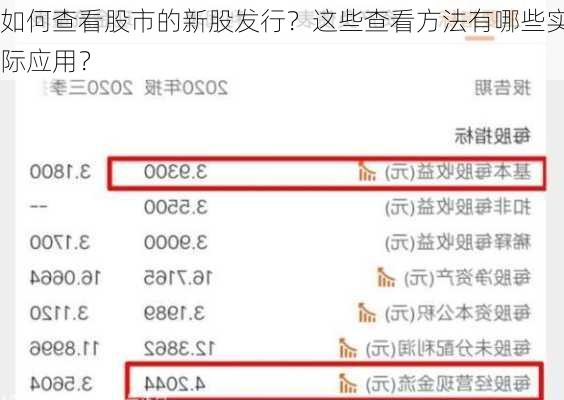 如何查看股市的新股发行？这些查看方法有哪些实际应用？