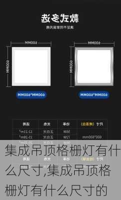 集成吊顶格栅灯有什么尺寸,集成吊顶格栅灯有什么尺寸的