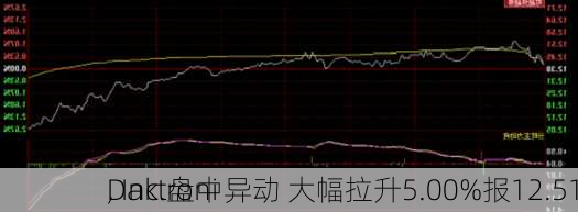 Daktroni
, Inc.盘中异动 大幅拉升5.00%报12.51
