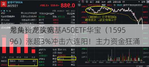 龙头资产吹响
号角！龙头宽基A50ETF华宝（159596）涨超3%冲击六连阳！主力资金狂涌