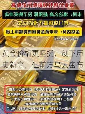 黄金价格更坚挺，创下历史新高，但前方乌云密布