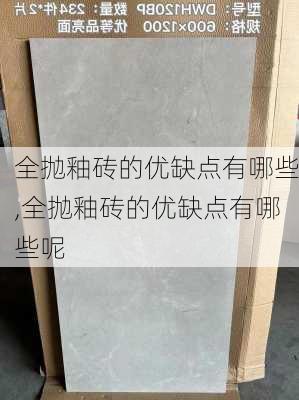 全抛釉砖的优缺点有哪些,全抛釉砖的优缺点有哪些呢