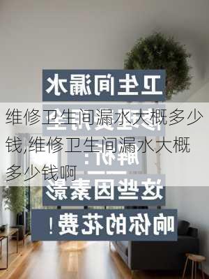 维修卫生间漏水大概多少钱,维修卫生间漏水大概多少钱啊