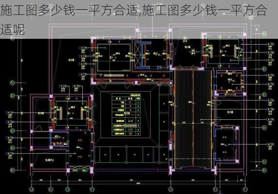 施工图多少钱一平方合适,施工图多少钱一平方合适呢