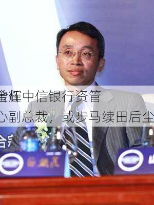 罗金辉
！曾任中信银行资管中心副总裁，或步马续田后尘