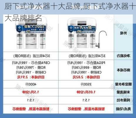 厨下式净水器十大品牌,厨下式净水器十大品牌排名