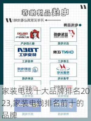 家装电线十大品牌排名2023,家装电线排名前十的品牌