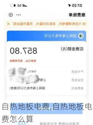 自热地板电费,自热地板电费怎么算